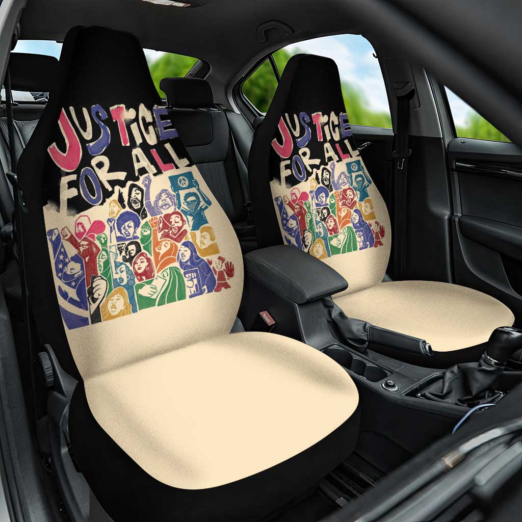 African Stand Firm Justice Now Car Seat Cover