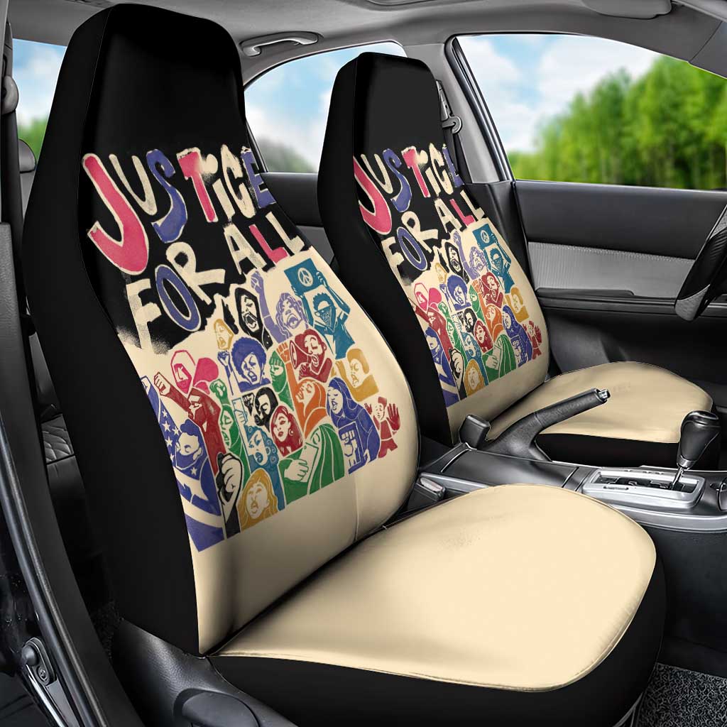 African Stand Firm Justice Now Car Seat Cover