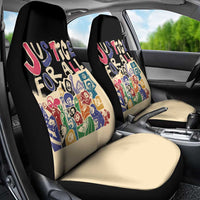African Stand Firm Justice Now Car Seat Cover