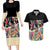 African Stand Firm Justice Now Couples Matching Long Sleeve Bodycon Dress and Hawaiian Shirt