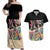 African Stand Firm Justice Now Couples Matching Off Shoulder Maxi Dress and Hawaiian Shirt