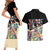 African Stand Firm Justice Now Couples Matching Short Sleeve Bodycon Dress and Hawaiian Shirt