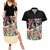 African Stand Firm Justice Now Couples Matching Summer Maxi Dress and Hawaiian Shirt