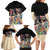 African Stand Firm Justice Now Family Matching Long Sleeve Bodycon Dress and Hawaiian Shirt