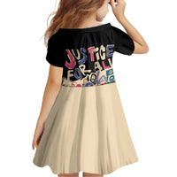 African Stand Firm Justice Now Family Matching Mermaid Dress and Hawaiian Shirt