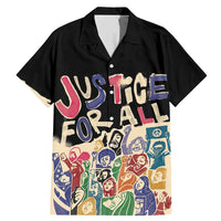 African Stand Firm Justice Now Family Matching Mermaid Dress and Hawaiian Shirt