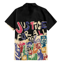 African Stand Firm Justice Now Family Matching Mermaid Dress and Hawaiian Shirt