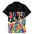 African Stand Firm Justice Now Family Matching Mermaid Dress and Hawaiian Shirt