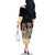 African Stand Firm Justice Now Family Matching Off The Shoulder Long Sleeve Dress and Hawaiian Shirt