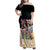 African Stand Firm Justice Now Family Matching Off Shoulder Maxi Dress and Hawaiian Shirt