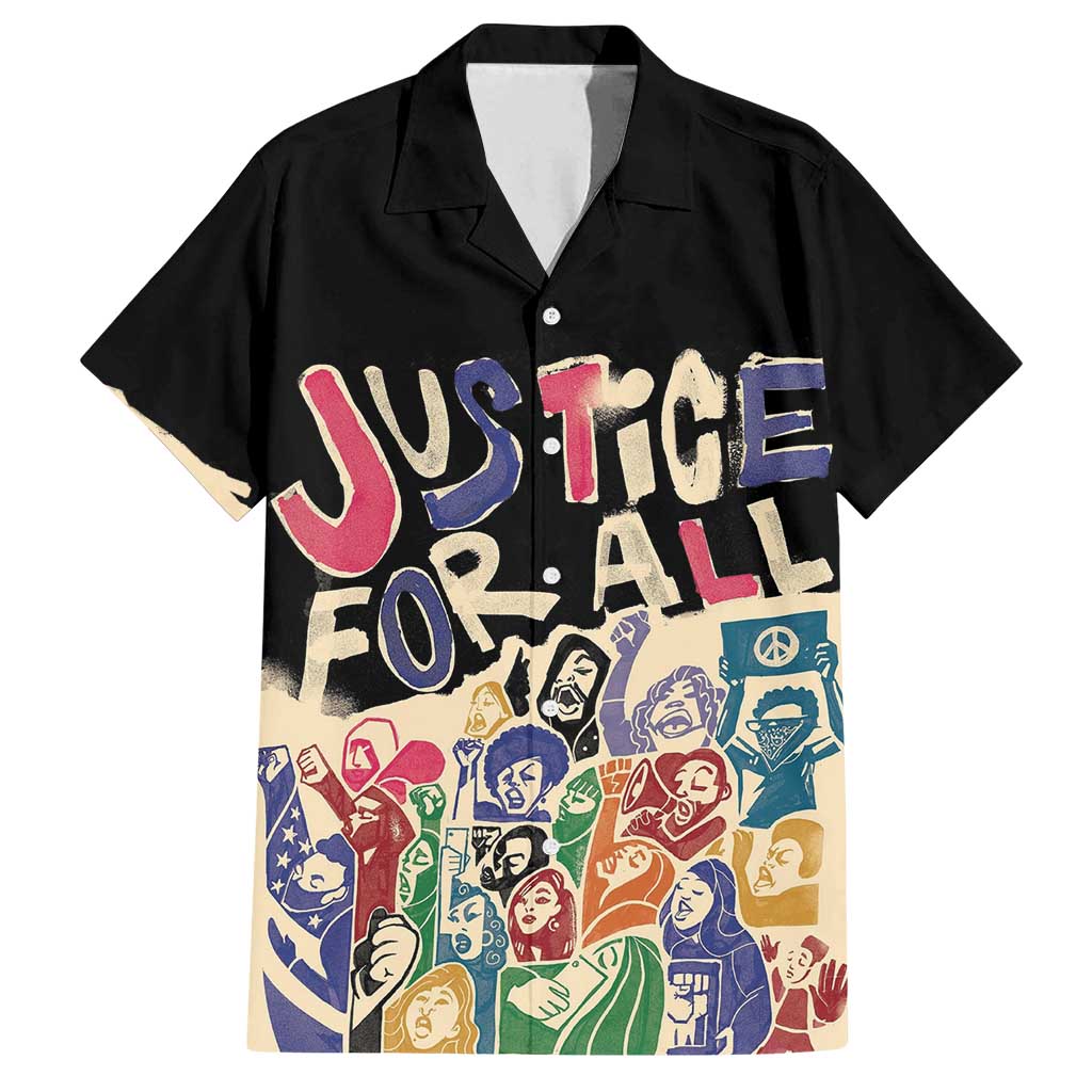African Stand Firm Justice Now Family Matching Puletasi and Hawaiian Shirt