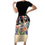 African Stand Firm Justice Now Family Matching Short Sleeve Bodycon Dress and Hawaiian Shirt