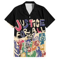 African Stand Firm Justice Now Family Matching Summer Maxi Dress and Hawaiian Shirt