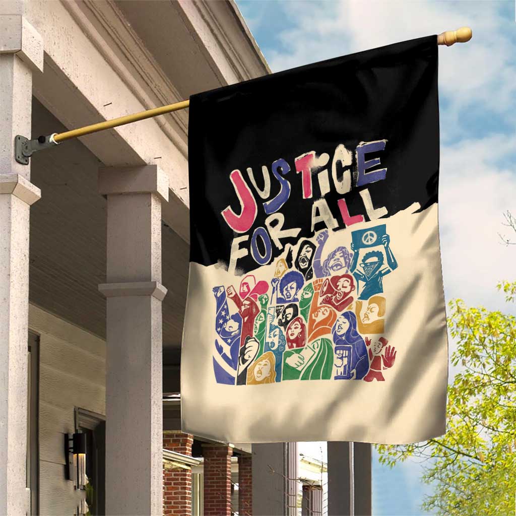 African Stand Firm Justice Now Garden Flag