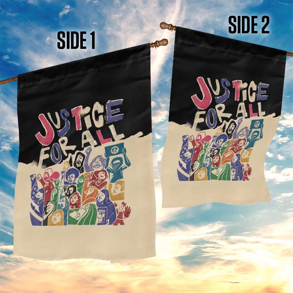 African Stand Firm Justice Now Garden Flag