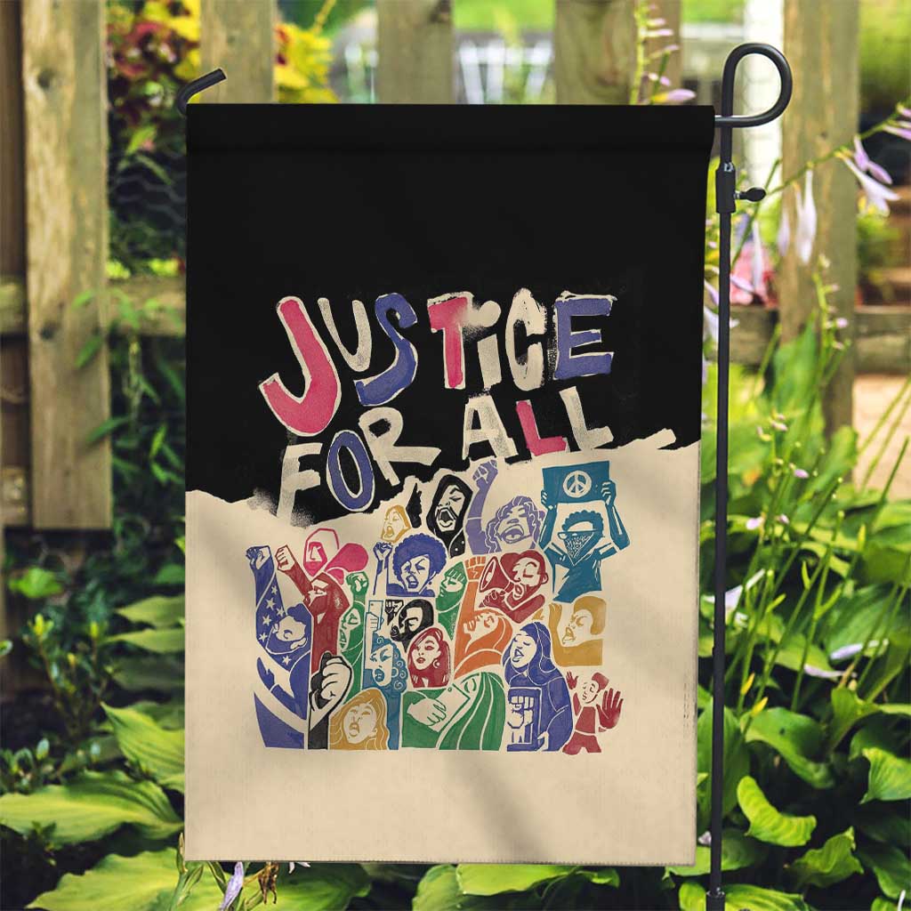 African Stand Firm Justice Now Garden Flag