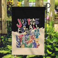 African Stand Firm Justice Now Garden Flag