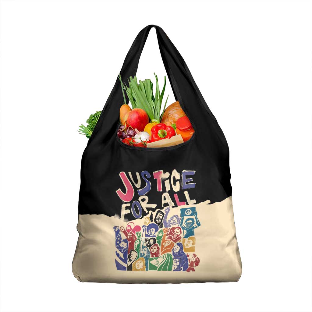 African Stand Firm Justice Now Grocery Bag