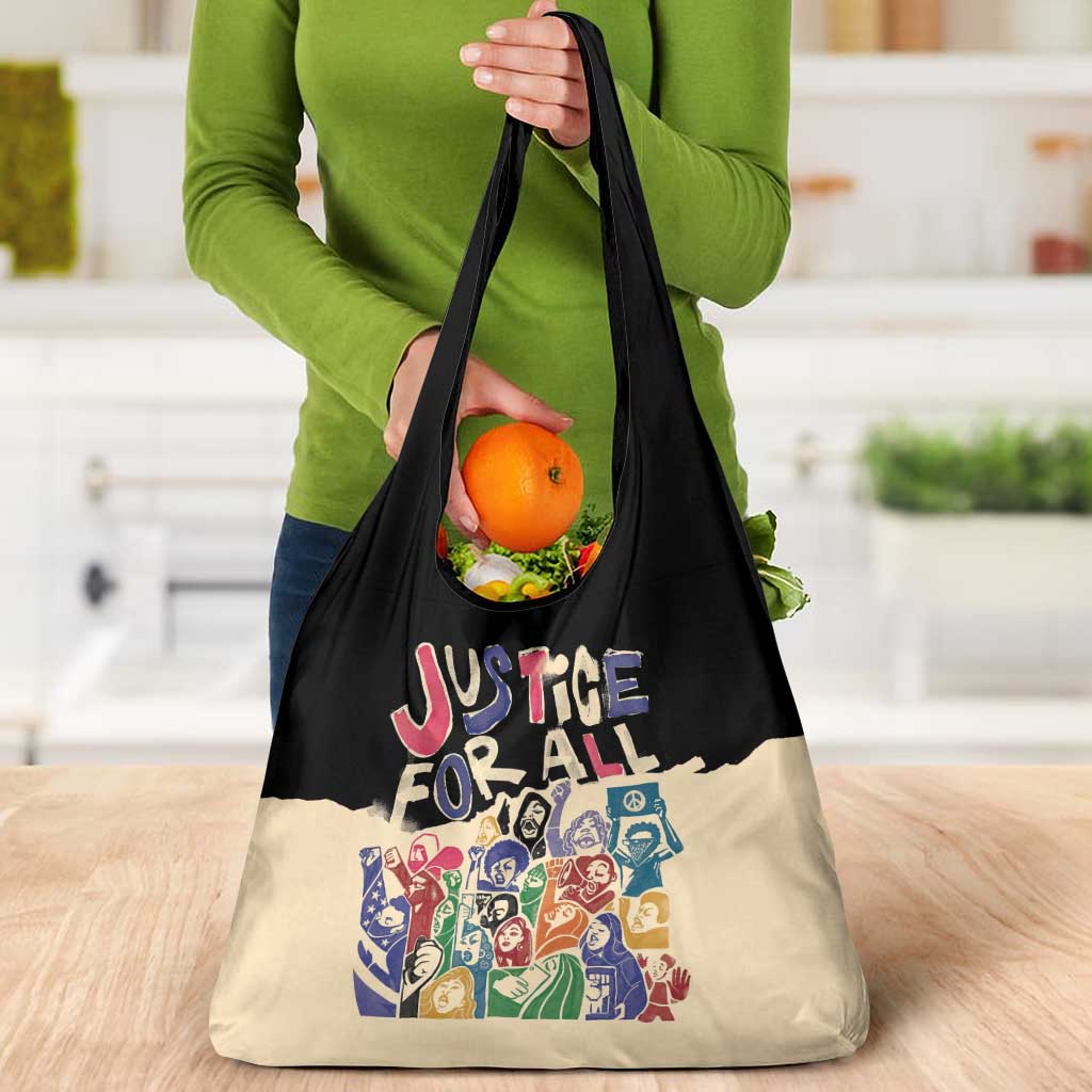 African Stand Firm Justice Now Grocery Bag