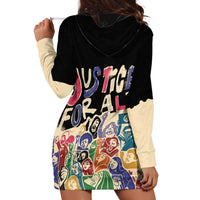 African Stand Firm Justice Now Hoodie Dress