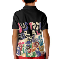 African Stand Firm Justice Now Kid Polo Shirt