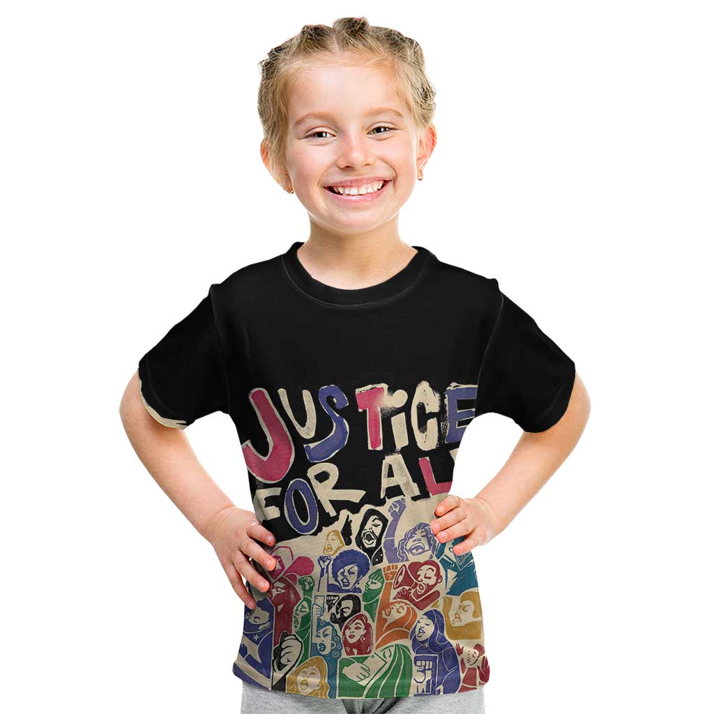 African Stand Firm Justice Now Kid T Shirt