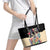 African Stand Firm Justice Now Leather Tote Bag