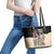 African Stand Firm Justice Now Leather Tote Bag