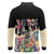 African Stand Firm Justice Now Long Sleeve Polo Shirt