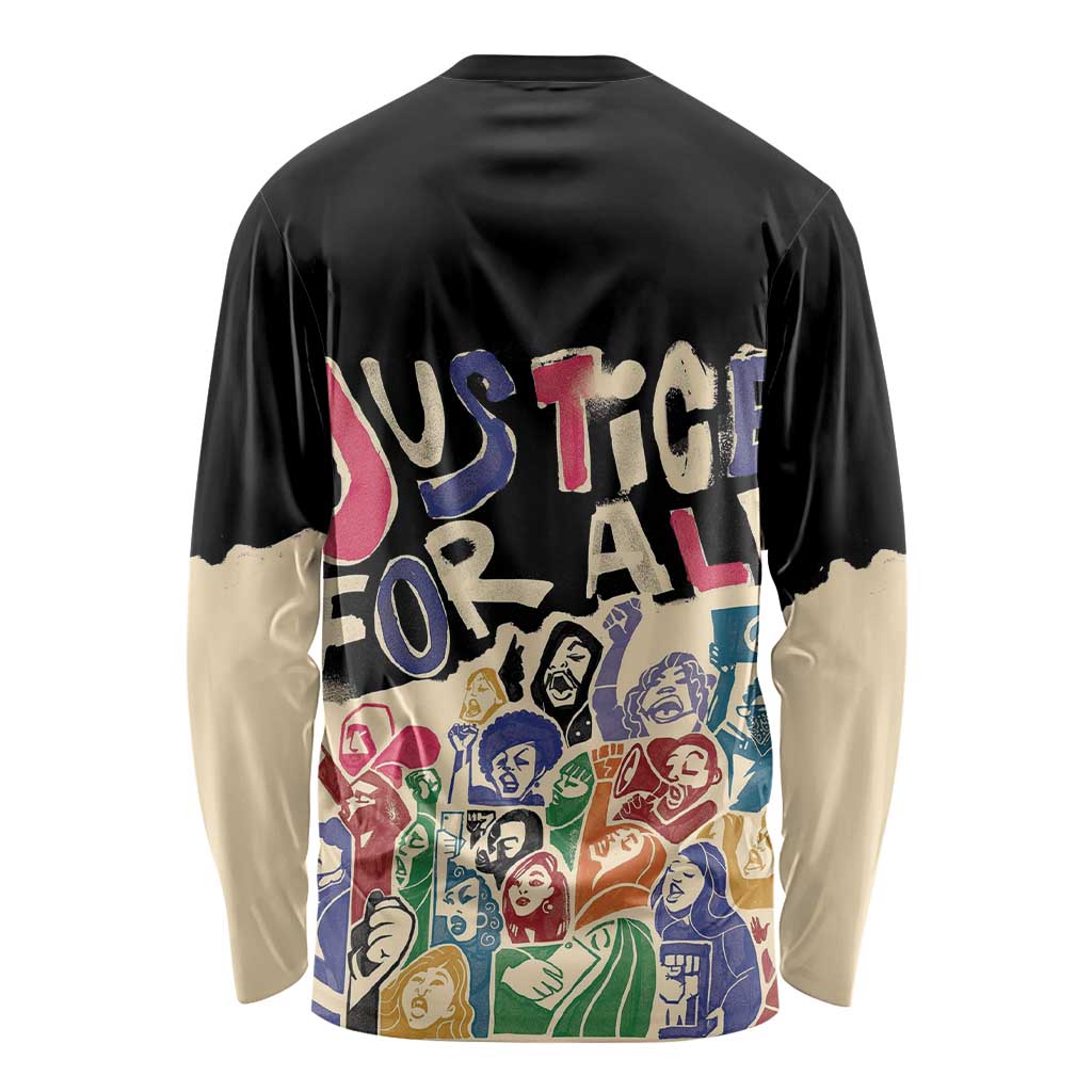 African Stand Firm Justice Now Long Sleeve Shirt