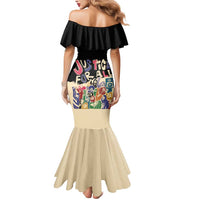 African Stand Firm Justice Now Mermaid Dress