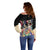 African Stand Firm Justice Now Off Shoulder Sweater