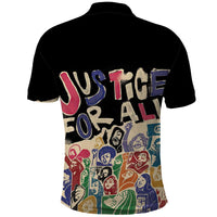 African Stand Firm Justice Now Polo Shirt