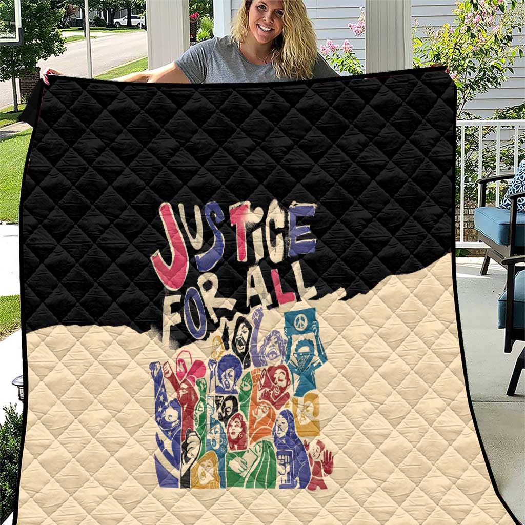 African Stand Firm Justice Now Quilt