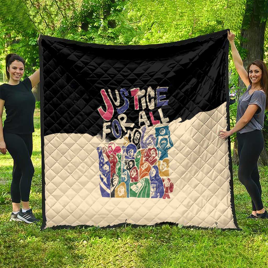 African Stand Firm Justice Now Quilt
