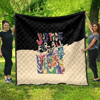 African Stand Firm Justice Now Quilt