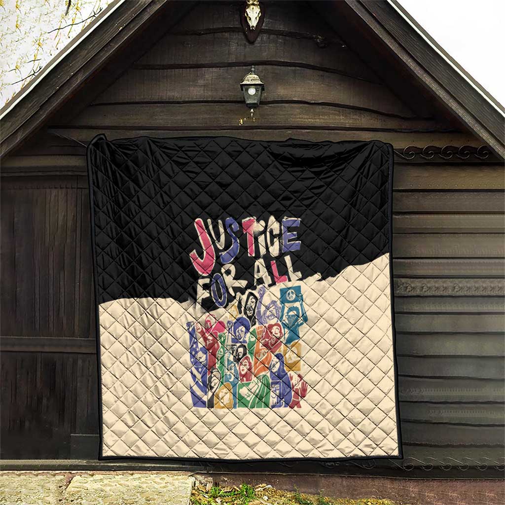 African Stand Firm Justice Now Quilt