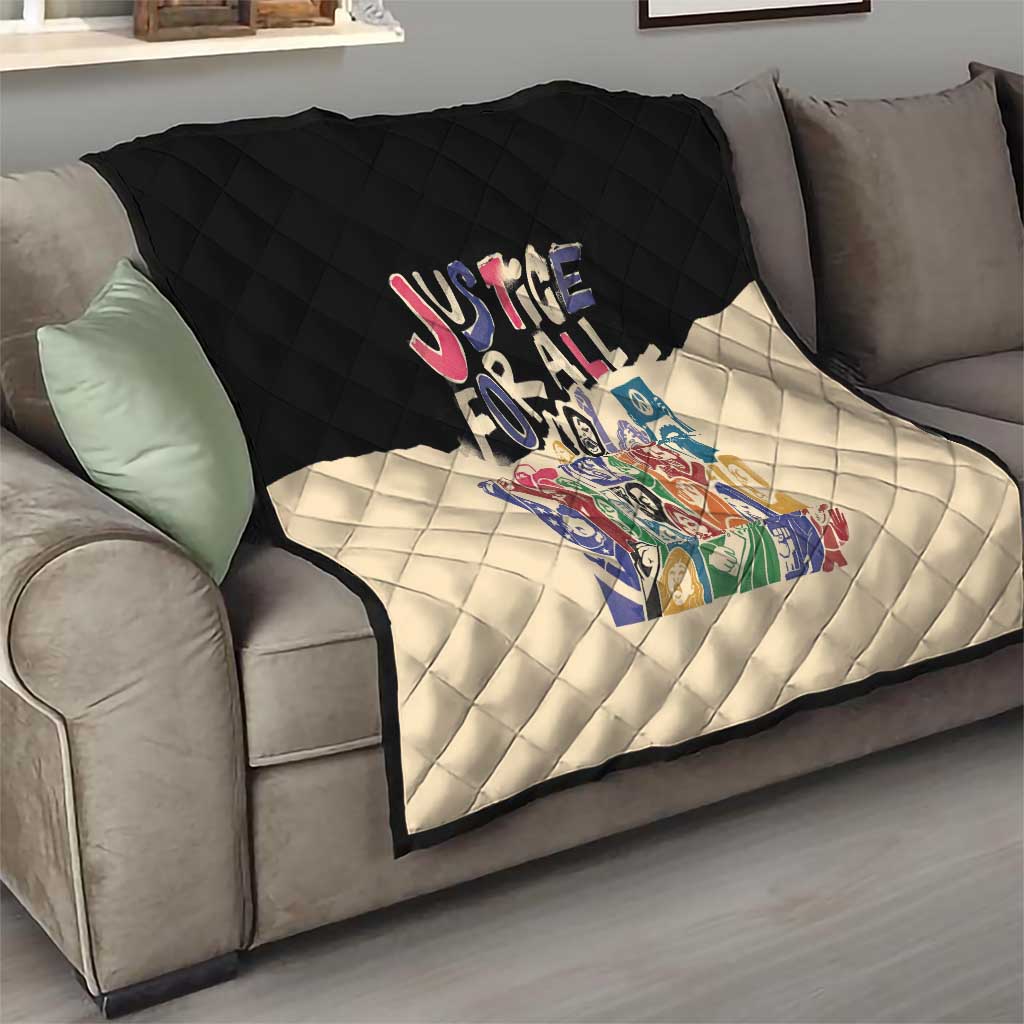 African Stand Firm Justice Now Quilt