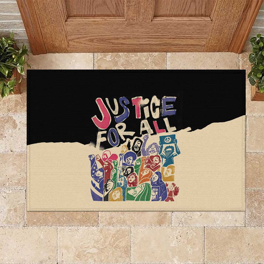 African Stand Firm Justice Now Rubber Doormat