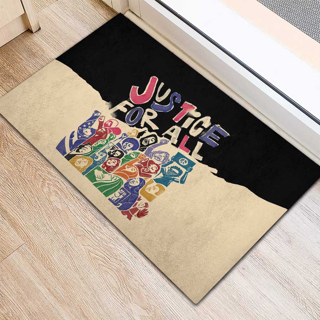 African Stand Firm Justice Now Rubber Doormat