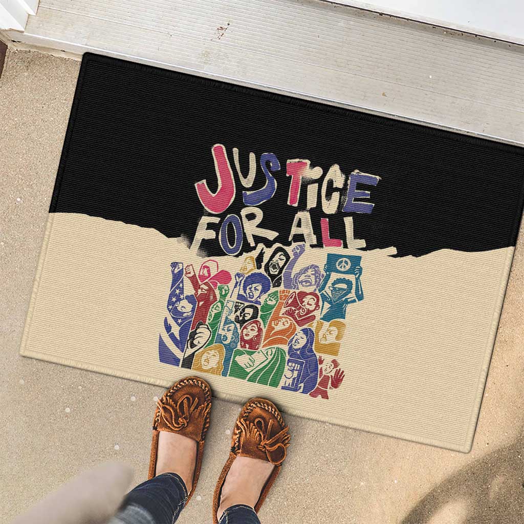 African Stand Firm Justice Now Rubber Doormat