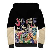 African Stand Firm Justice Now Sherpa Hoodie
