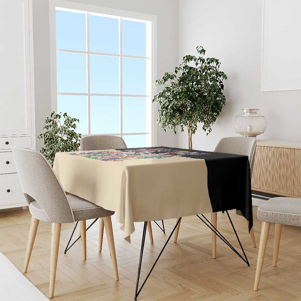 African Stand Firm Justice Now Tablecloth