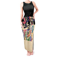 African Stand Firm Justice Now Tank Maxi Dress