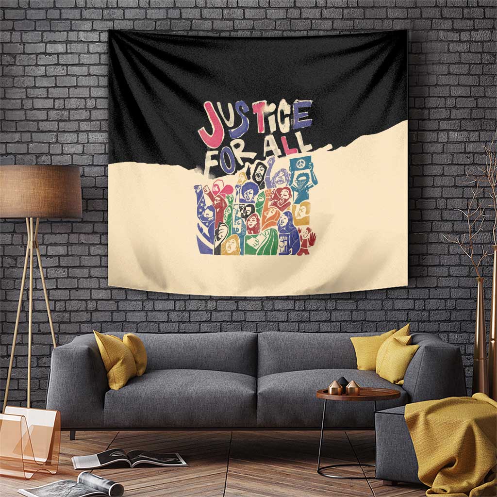 African Stand Firm Justice Now Tapestry