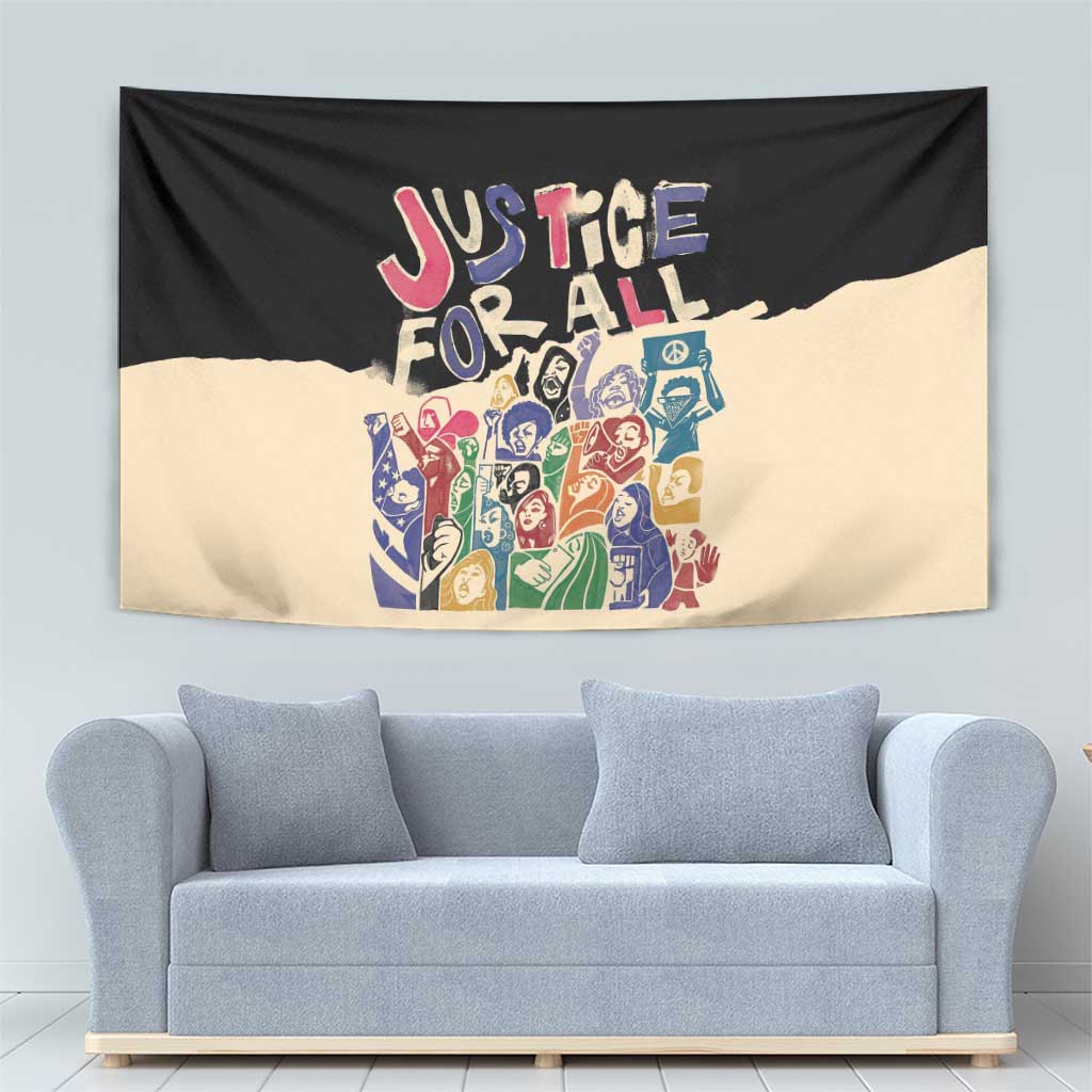 African Stand Firm Justice Now Tapestry