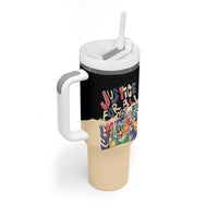 African Stand Firm Justice Now Tumbler With Handle