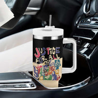 African Stand Firm Justice Now Tumbler With Handle