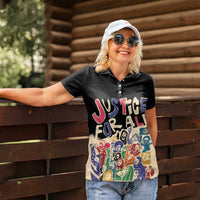 African Stand Firm Justice Now Women Polo Shirt