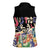 African Stand Firm Justice Now Women Sleeveless Polo Shirt